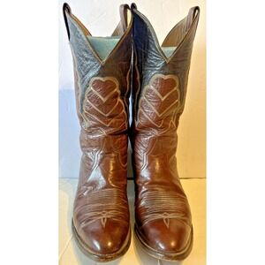 VTG Laramie Boots Size 11 Brown And Black  Ladies 11325 4100